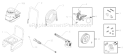 Part Location Diagram of 200199GS Briggs and Stratton Kit, Pump/engine Mounting Hard